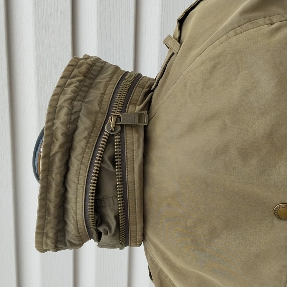 BURBERRY MILITARY GREEN HOODED JACKET ANORAK - Picture 5 of 12